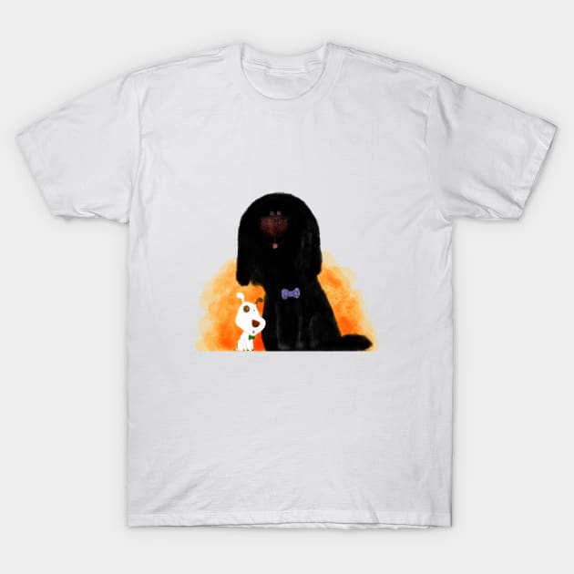 Two dogs. T-Shirt by GarrinchaToonz